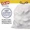 Glad 13 gal Trash Bags, 24 in x 27.38 in, Extra Heavy-Duty, .95 Mil, White, 240 PK 78900 - alternate 13